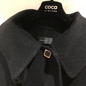 💕ASW💕2022 winter new retro square buckle double-sided woolen coat